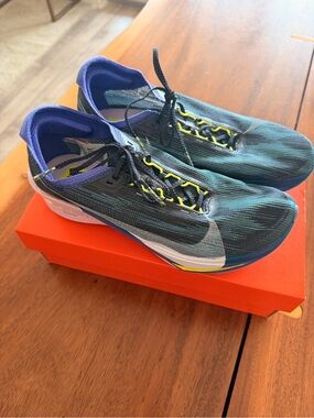 Nike Women’s Running Sneakers - Teal, Black & Purple with Yellow Accents